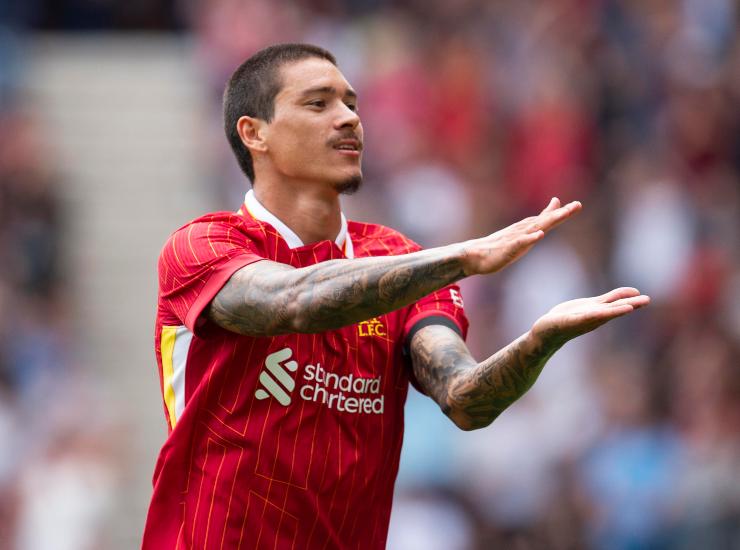 Nunez esulta dopo una rete