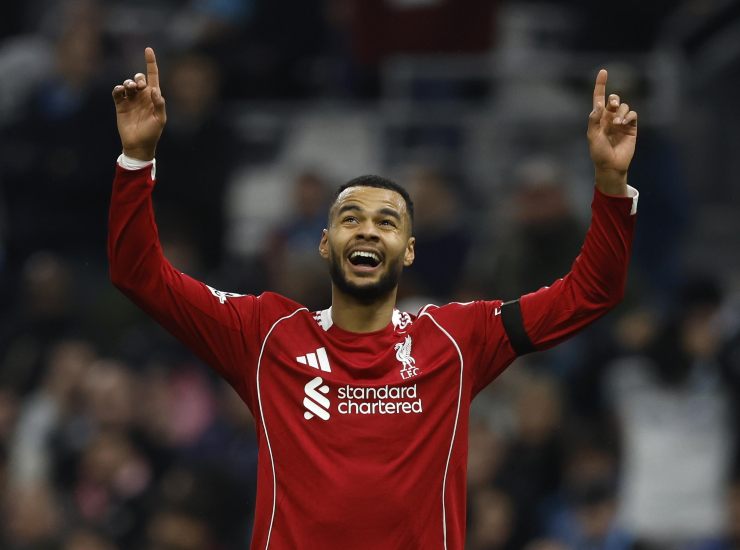 Gakpo esulta dopo una rete