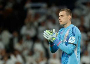 Lunin durante una partita