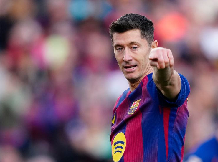 Lewandowski in primo piano