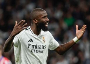 Rudiger durante una partita