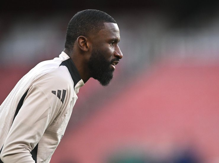 Rudiger durante una partita