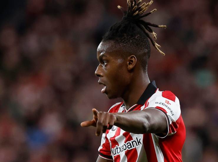 Nico Williams durante una partita