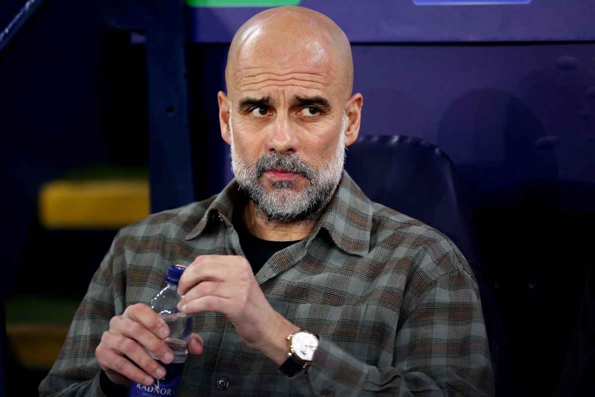 Guardiola in primo piano