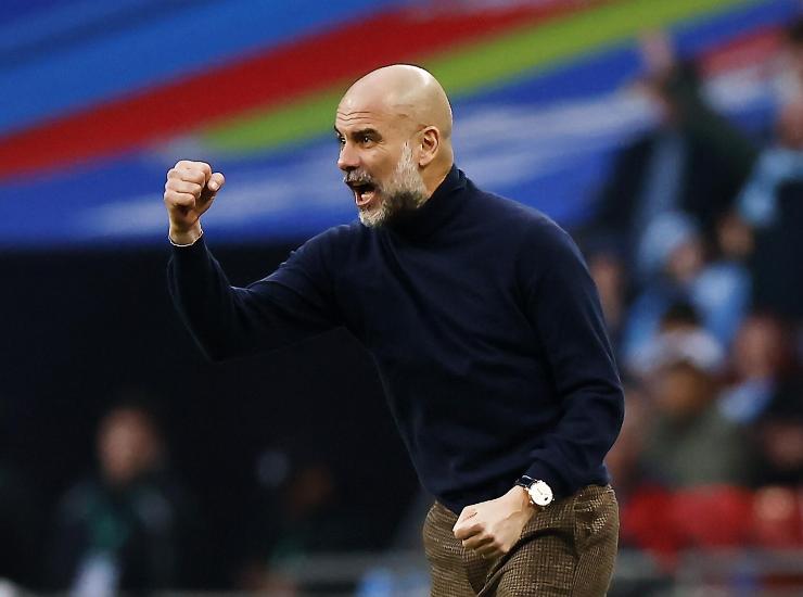 Guardiola incita i giocatori