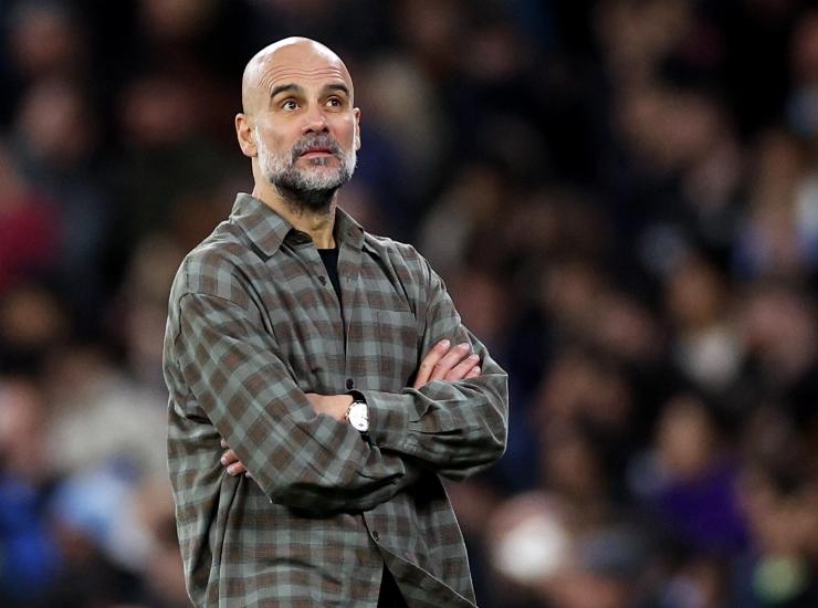 Guardiola durante una partita