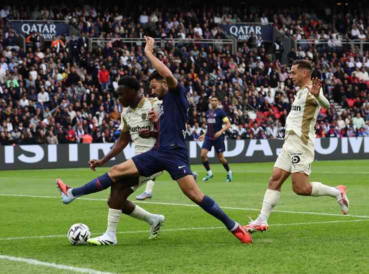 Sangare durante una partita