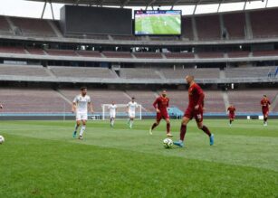 La Roma si prepara per il match contro il Real Madrid