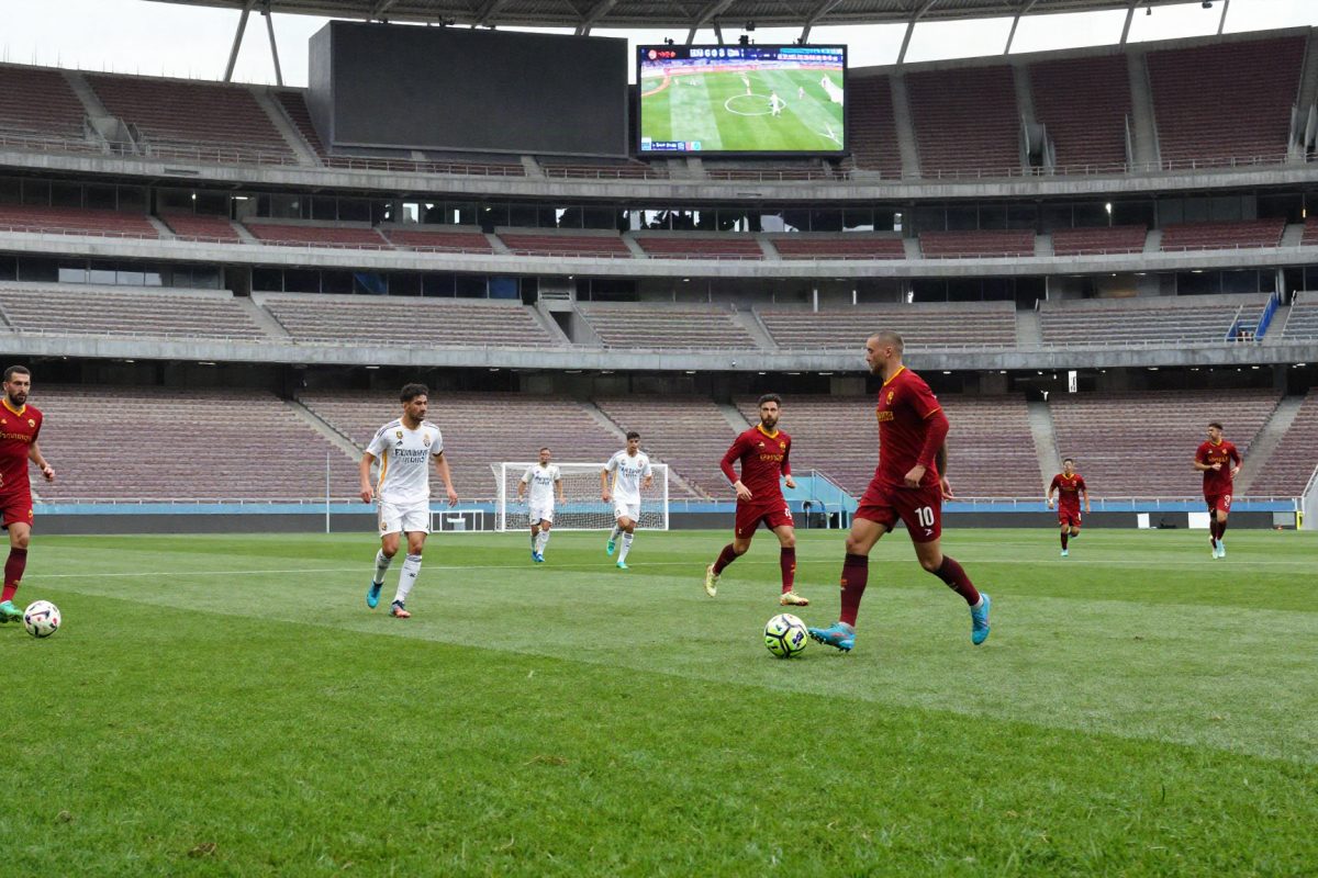 La Roma si prepara per il match contro il Real Madrid