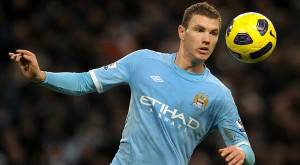 Manchester City's Bosnian striker Edin D
