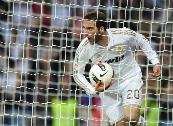 Real Madrid's Argentinian forward Gonzal