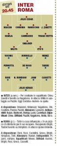 Inter-Roma, probabili formazioni