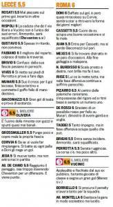 Lecce-Roma, voti e pagelle Gazzetta