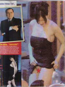 Sara Tommasi oops senza mutandine