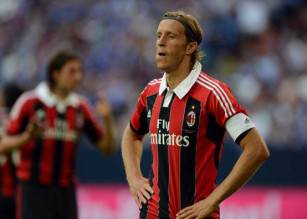 AC Milans Massimo Ambrosini looks on dur