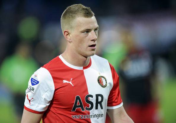 John Guidetti of Feyenoord Rotterdam rea