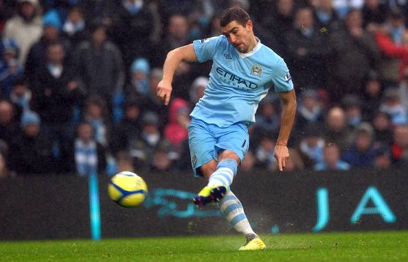 Manchester City's Serbian defender Aleks