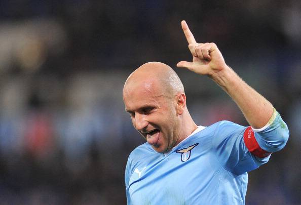 Lazio's forward Tommaso Rocchi celebrate