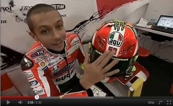 Video - Ecco il casco tributo di Rossi in favore di ...